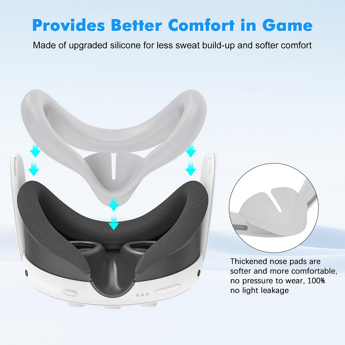 VR Headset Protection & Comfort Kit Meta Quest 3 – Black  for sale in Egypt from Games2Egypt