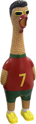 Cristiano Ronaldo Football Edition World Cup 2026 - Screaming Chicken Squeeze Toy