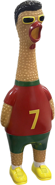 Cristiano Ronaldo Football Edition World Cup 2026 - Screaming Chicken Squeeze Toy  for sale in Egypt from Games2Egypt
