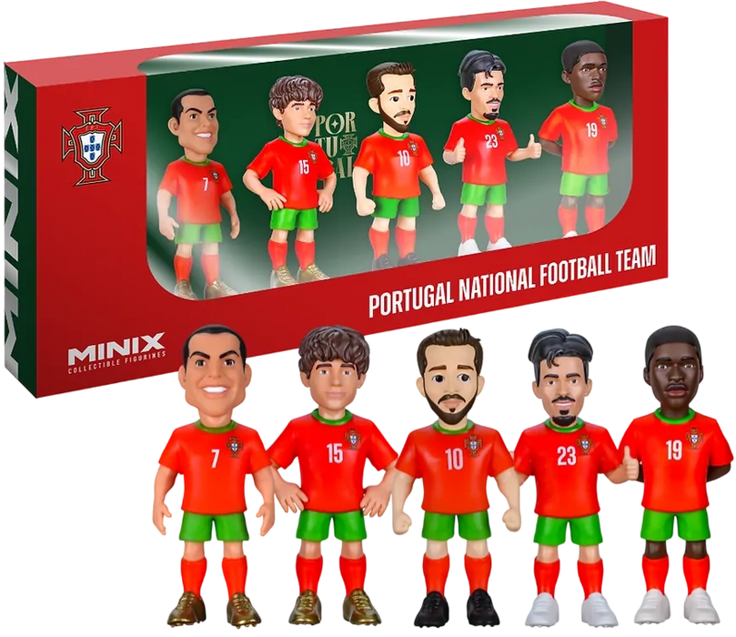 MINIX - Football Stars 5-Pack Sports: Football - Portugal - (Ronaldo, Neves, Silva, Vitinha, Mendes)  for sale in Egypt from Games2Egypt
