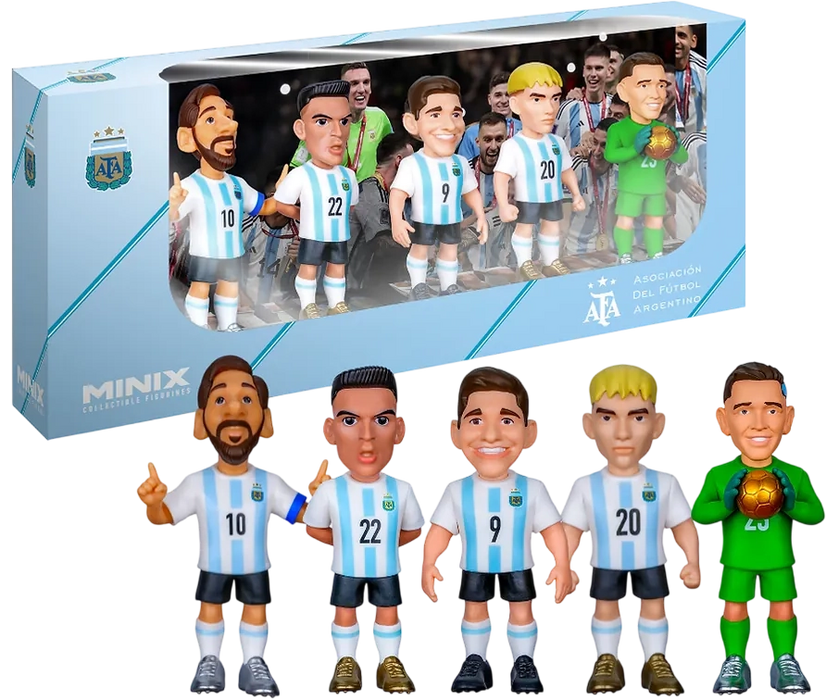 MINIX - Football Stars 5-Pack Sports: Football - Argentina - (Messi, Lautaro, Álvarez, Mastantuono, Martinez)  for sale in Egypt from Games2Egypt