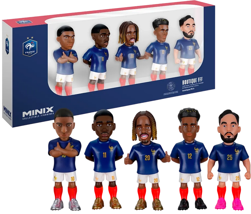 MINIX - Football Stars 5-Pack Sports: Football - France - (Mbappe, Dembele, Barcola, Doue, Cherki)  for sale in Egypt from Games2Egypt