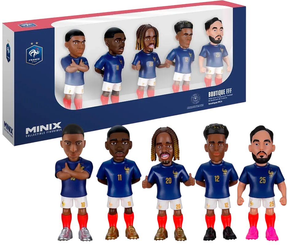 (مبابي، ديمبيلي، باركولا، دوي، شيركي) كأس العالم 2026 نجوم كرة القدم 5-Pack سبورتس - فرنسا