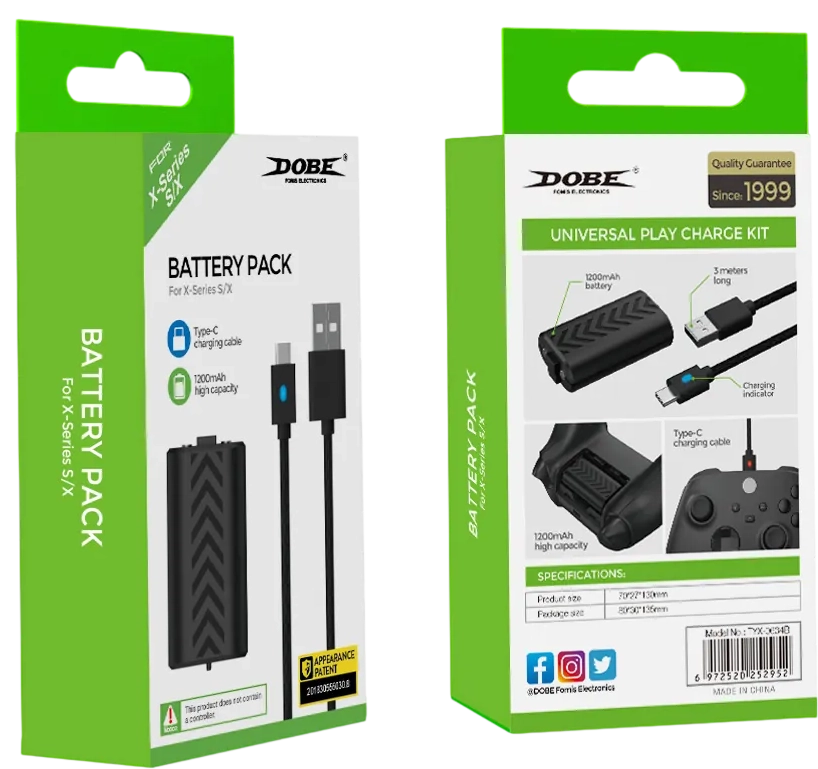 DOBE TYX-0634B - Battery Pack for Xbox Series X|S Controller