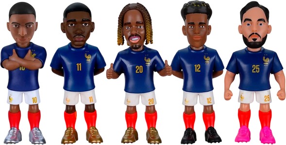 MINIX - Football Stars 5-Pack Sports: Football - France - (Mbappe, Dembele, Barcola, Doue, Cherki)  for sale in Egypt from Games2Egypt