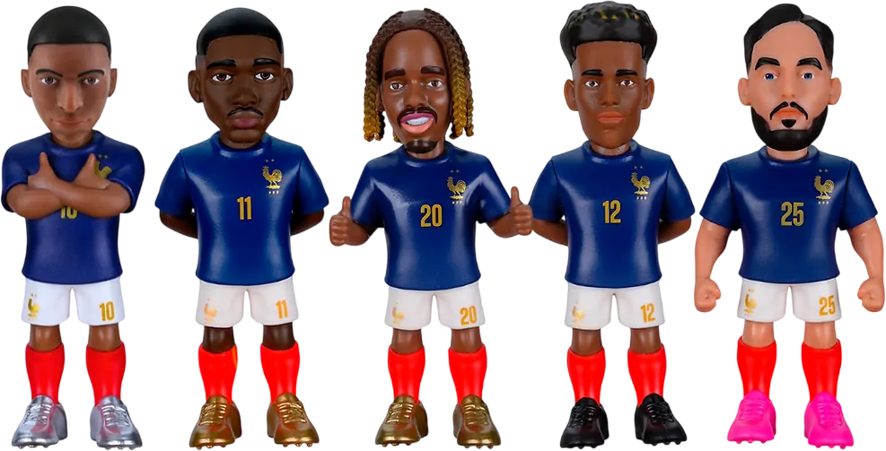 MINIX - Football Stars 5-Pack Sports: Football - France - (Mbappe, Dembele, Barcola, Doue, Cherki)  for sale in Egypt from Games2Egypt