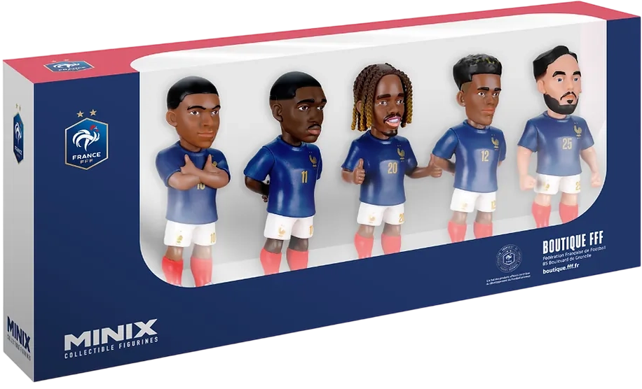 MINIX - Football Stars 5-Pack Sports: Football - France - (Mbappe, Dembele, Barcola, Doue, Cherki)  for sale in Egypt from Games2Egypt