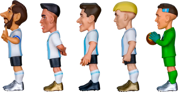 MINIX - Football Stars 5-Pack Sports: Football - Argentina - (Messi, Lautaro, Álvarez, Mastantuono, Martinez)  for sale in Egypt from Games2Egypt