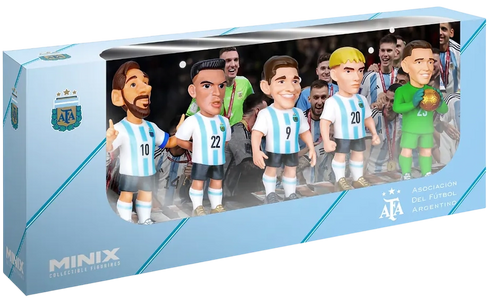 MINIX - Football Stars 5-Pack Sports: Football - Argentina - (Messi, Lautaro, Álvarez, Mastantuono, Martinez)  for sale in Egypt from Games2Egypt
