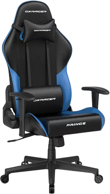 DXRacer Prince P132 Series Gaming Chair - Black & Blue