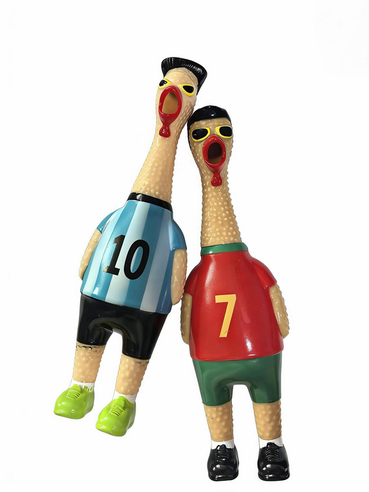 Cristiano Ronaldo Football Edition World Cup 2026 - Screaming Chicken Squeeze Toy  for sale in Egypt from Games2Egypt