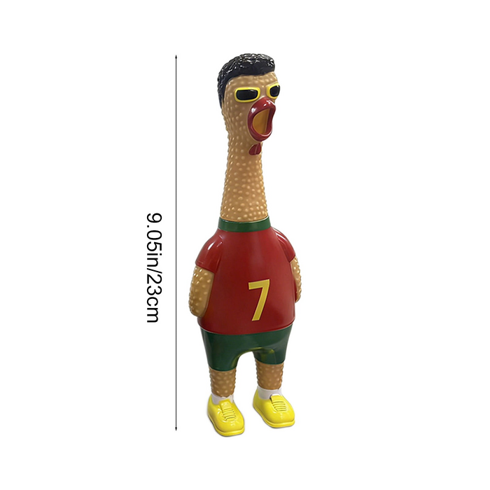 Cristiano Ronaldo Football Edition World Cup 2026 - Screaming Chicken Squeeze Toy  for sale in Egypt from Games2Egypt