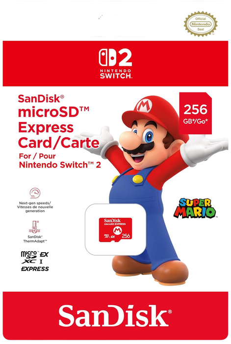 SanDisk microSD Express Card for Nintendo Switch 2 - 256GB   for sale in Egypt from Games2Egypt
