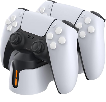 DOBE Dual Charging Stand LED For PS5 Controllers - White