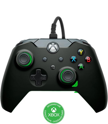 PDP Wired Xbox Controller for Series X|S, One & PC – Neon Black - Open Sealed