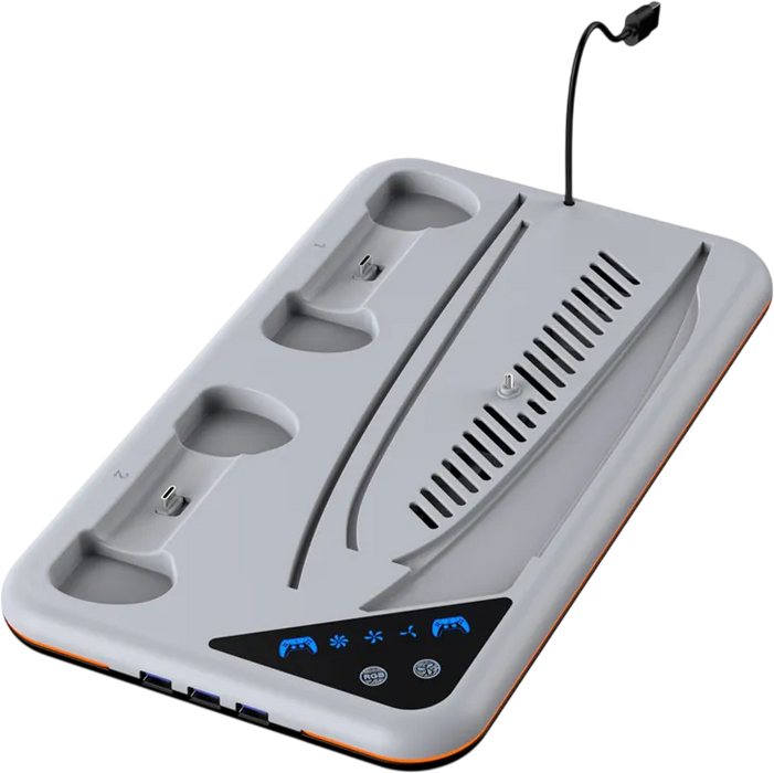 DOBE TP5-3557D RGB Multlfunctiona Cooling Stand for PS5  for sale in Egypt from Games2Egypt