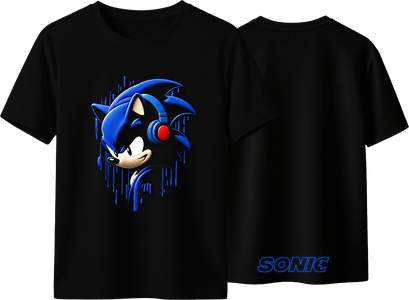 Blue Rush – Sonic Kids T-Shirt  for sale in Egypt from Games2Egypt