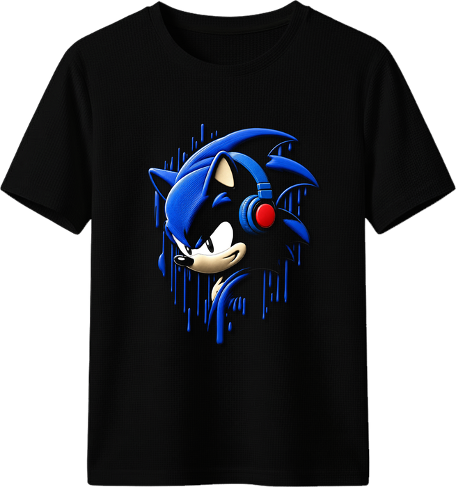 Blue Rush – Sonic Kids T-Shirt  for sale in Egypt from Games2Egypt