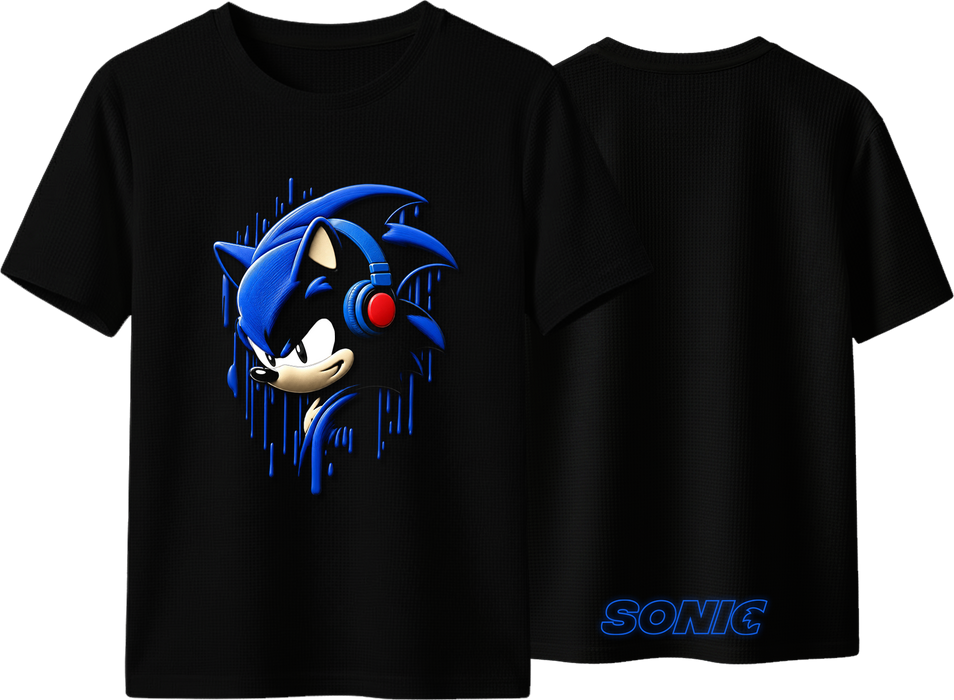 Blue Rush – Sonic Kids T-Shirt  for sale in Egypt from Games2Egypt