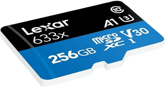 Lexar 633x Micro SD SDHC/SDXC UHS-I Card - 256Gb + SD Adapter - Open Sealed  for sale in Egypt from Games2Egypt