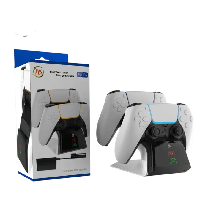 JYS PS5 Controller Dual USB Charger with DC Adapter & LED Indicator - Open Sealed  for sale in Egypt from Games2Egypt
