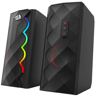 Redragon GS522 Cipher Stereo PC RGB Gaming Speaker - Black