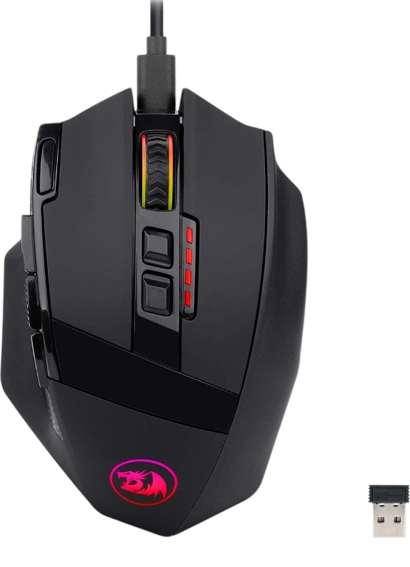 Redragon Sniper Pro M801P RGB Dual mode Gaming Mouse - Black