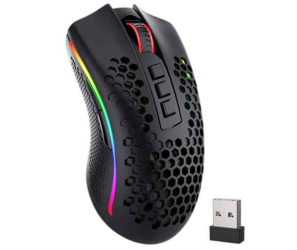 Redragon M808-KS STORM PRO RGB Dual mode Gaming Mouse - Black  for sale in Egypt from Games2Egypt