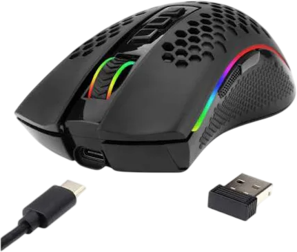 Redragon M808-KS STORM PRO RGB Dual mode Gaming Mouse - Black  for sale in Egypt from Games2Egypt