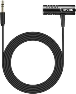 Redragon GM89 Plax Aux Clip-on Gaming Microphone - Black -  for sale in Egypt from Games2Egypt
