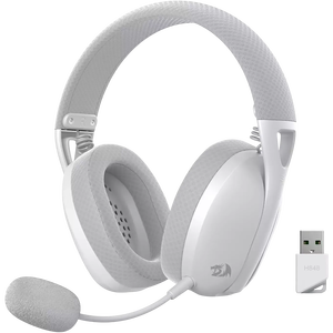 Redragon H848 IRE Pro Tri-Mode Wireless Gaming Headset - White/Gray -  for sale in Egypt from Games2Egypt