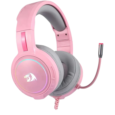 Redragon H270 Mento Wired RGB Gaming Headphone - Pink