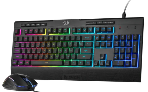 Redragon S151 Membrane Wired RGB Gaming Keyboard & Mouse Combo -  for sale in Egypt from Games2Egypt