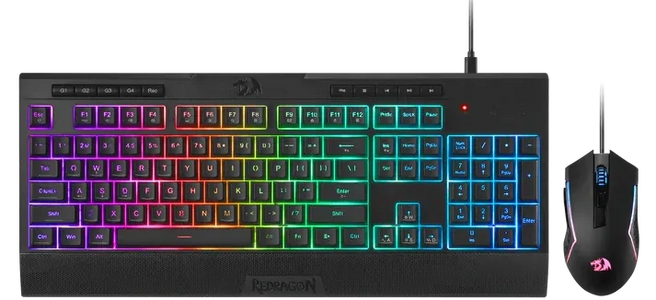 Redragon S151 Membrane Wired RGB Gaming Keyboard & Mouse Combo  for sale in Egypt from Games2Egypt