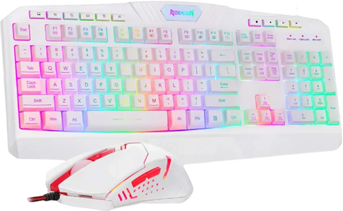 Redragon S101W Membrane Wired RGB Gaming Keyboard & Mouse Combo  for sale in Egypt from Games2Egypt