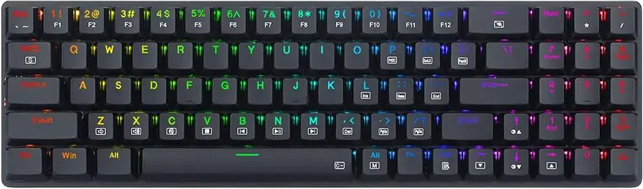 Redragon K626P Ashe Low Profile Mechanical Wired RGB Gaming Keyboard  for sale in Egypt from Games2Egypt