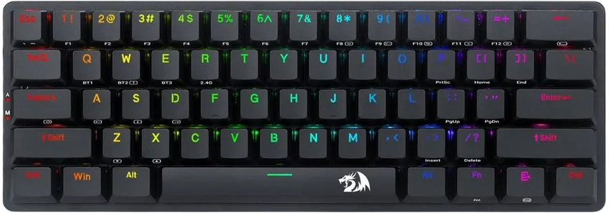 Redragon K615P-KBS Elise Pro Low Profile Mechanical Tri-Mode Wireless RGB Gaming Keyboard -  for sale in Egypt from Games2Egypt