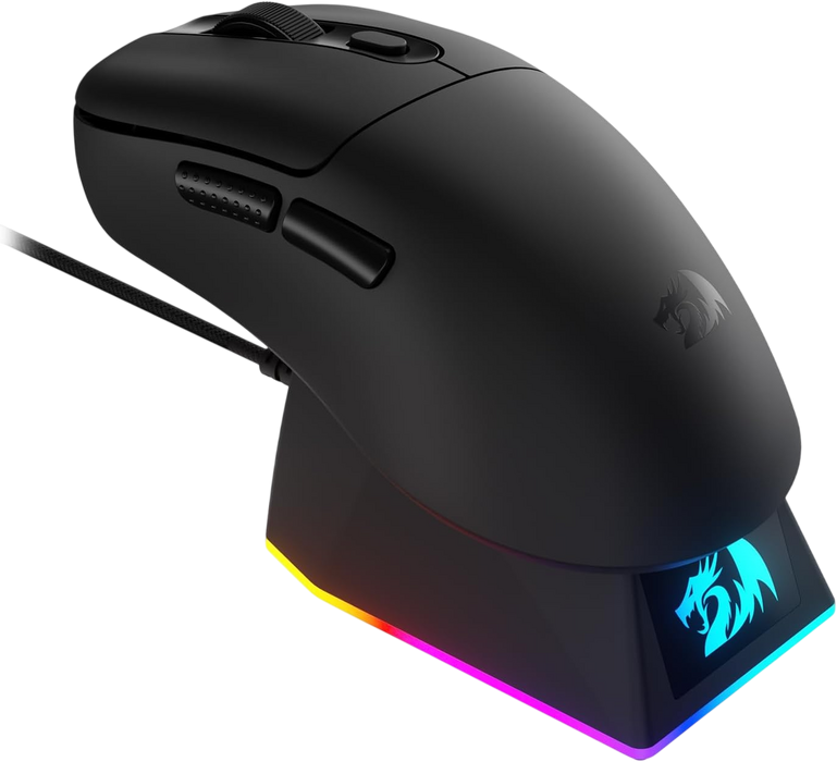 Redragon M998-STD-1K Tri-Mode Mouse with RGB Charging Dock - Black  for sale in Egypt from Games2Egypt