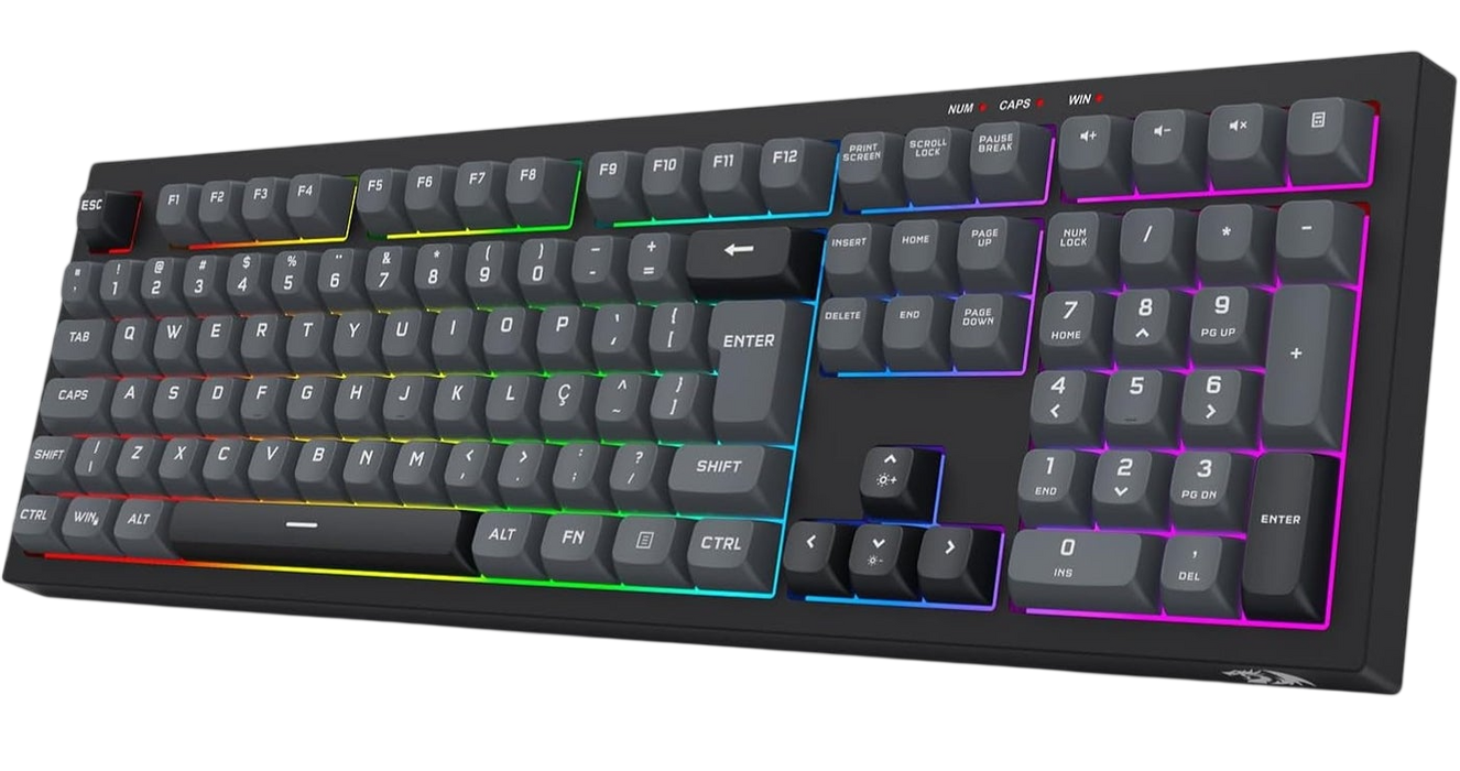  Redragon K518 CRUX RGB Membrane Wired Gaming Keyboard - Black  for sale in Egypt from Games2Egypt