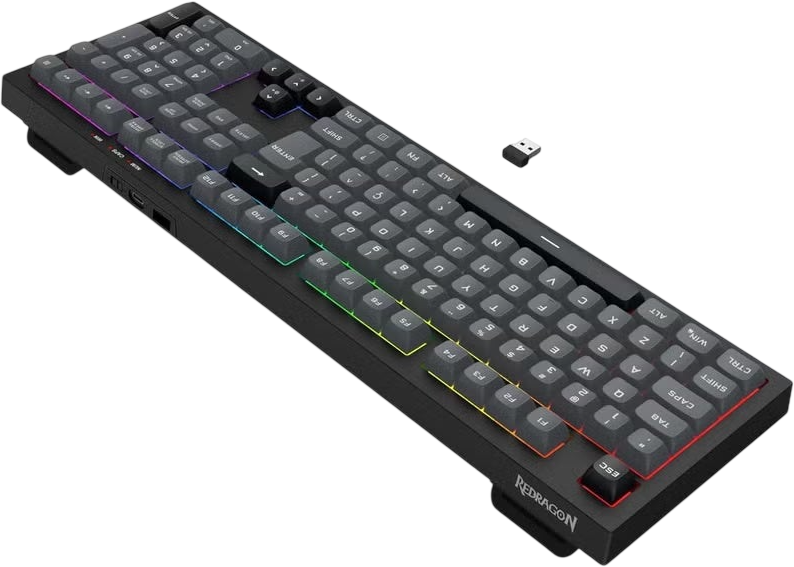  Redragon K518 CRUX RGB Membrane Wired Gaming Keyboard - Black  for sale in Egypt from Games2Egypt