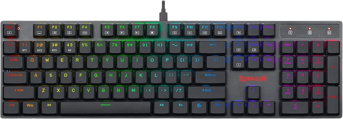Redragon K535 RGB Mechanical Wired Gaming Keyboard Blue Switch - Black