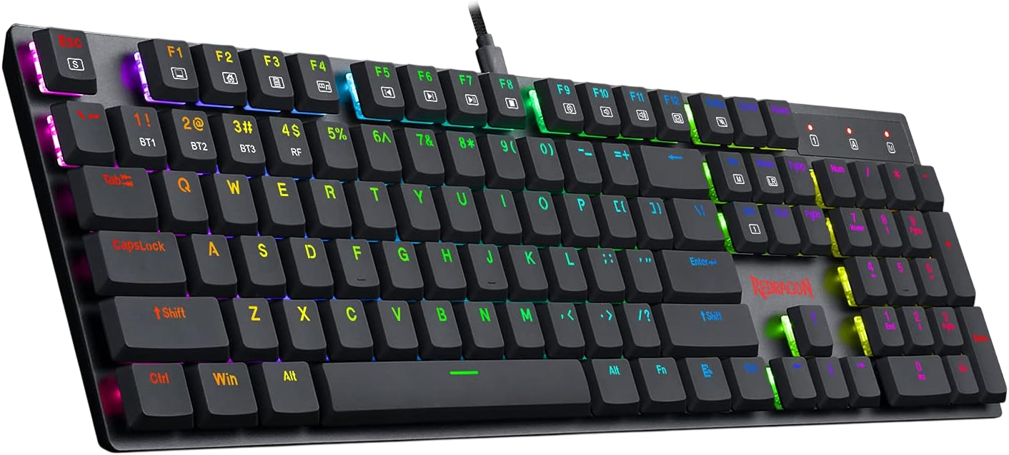 Redragon K535 RGB Mechanical Wired Gaming Keyboard Blue Switch - Black  for sale in Egypt from Games2Egypt