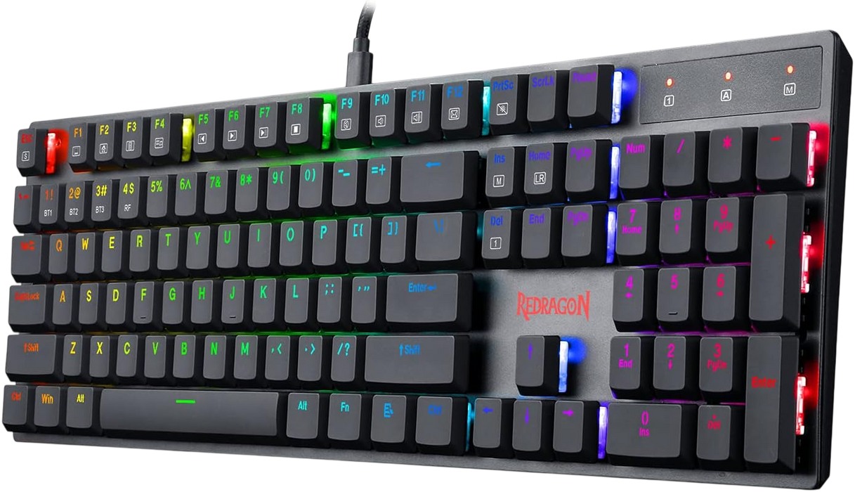 Redragon K535 RGB Mechanical Wired Gaming Keyboard Blue Switch - Black  for sale in Egypt from Games2Egypt