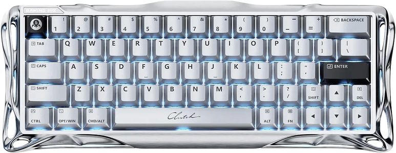 GravaStar Mercury V60 Pro 60% Hall Effect Magnetic Switch Gaming Keyboard - Chrome Silver  for sale in Egypt from Games2Egypt