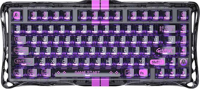 GravaStar Mercury V75 Lite 75% Hall Effect Magnetic  Switch Gaming Keyboard - Transparent Black  for sale in Egypt from Games2Egypt