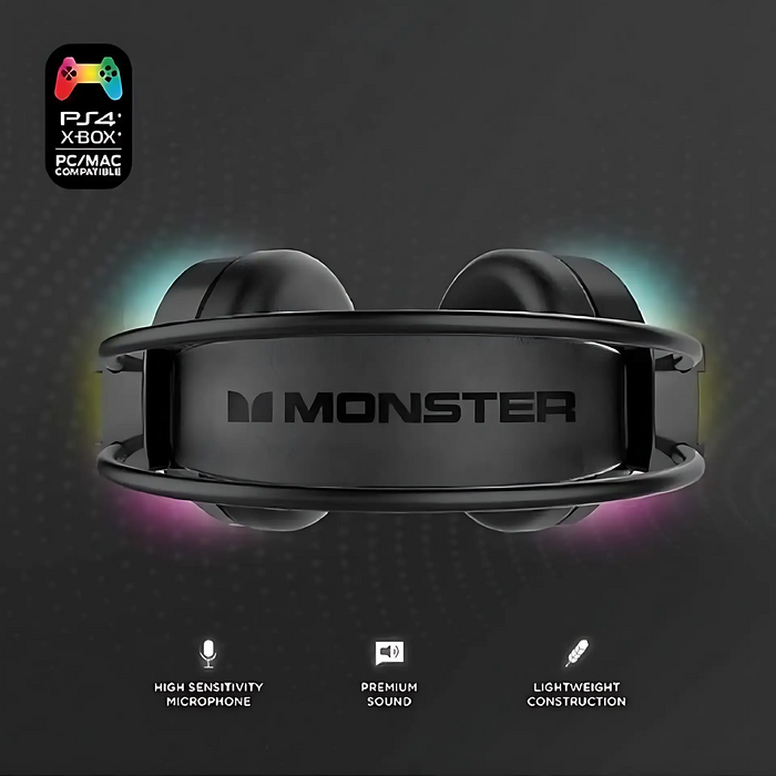 Monster G902 Wired RGB Gaming Headset - Black - Open Sealed  for sale in Egypt from Games2Egypt