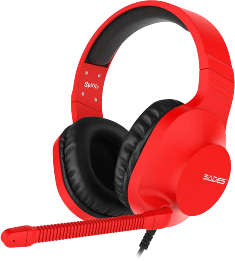SADES Spirits SA-721 Wired Gaming Headphone - Red - Open Sealed