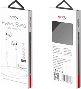 Yesido YH35 Type-C Plug Wired Earphone  for sale in Egypt from Games2Egypt