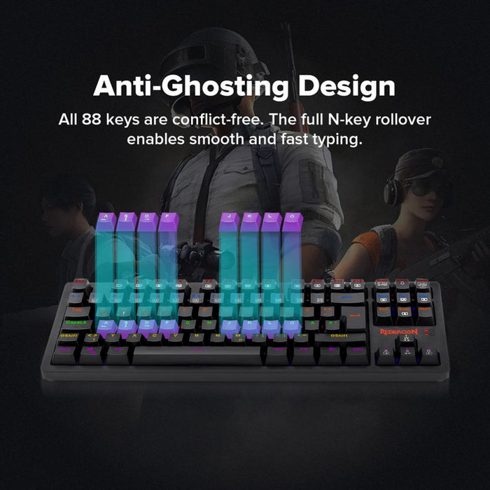 Redragon S113 Mechanical Wired Rainbow Gaming Keyboard & Mouse Combo  for sale in Egypt from Games2Egypt