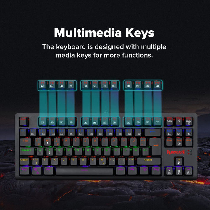 Redragon S113 Mechanical Wired Rainbow Gaming Keyboard & Mouse Combo – image 5